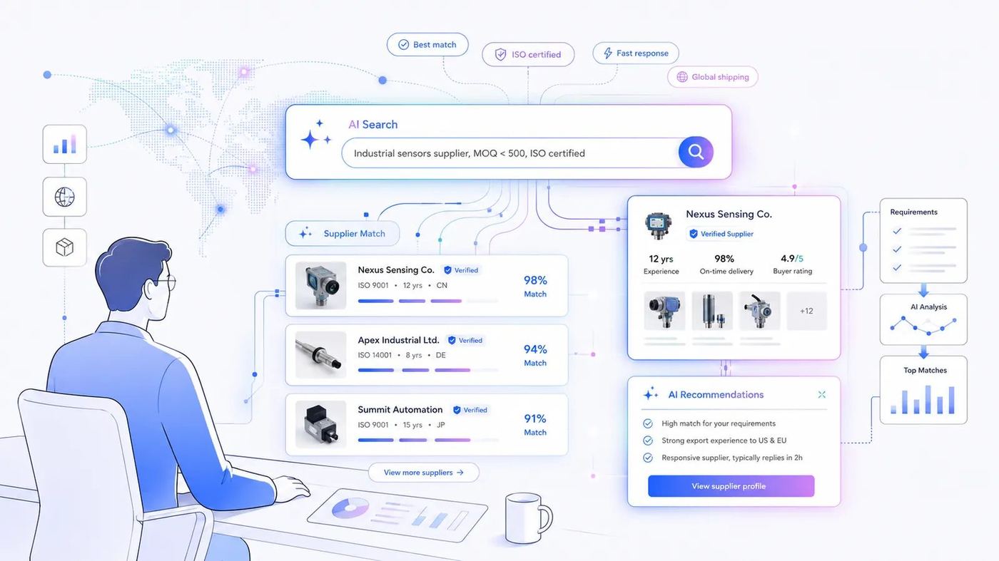 买家已经用 AI 搜索供应商